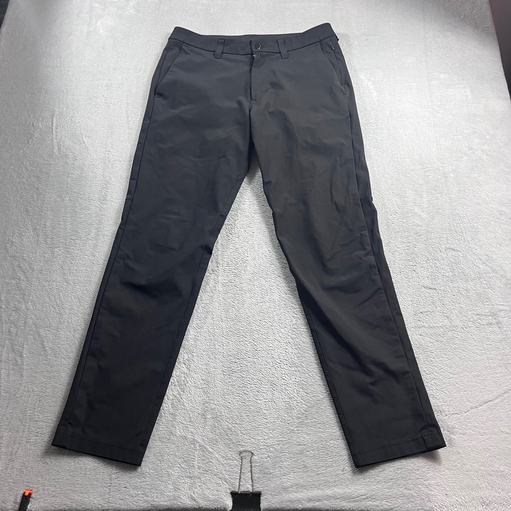 Lululemon Commission Slim-Fit Pants Mens 31 Black Technical Trousers LM5975S